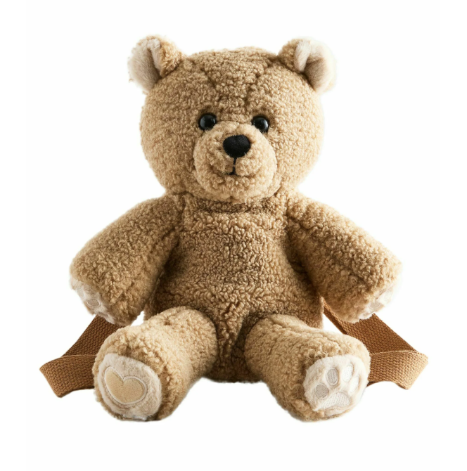 Рюкзак детский плюшевый Bear Backpack Коричневый Винница - изображение 1