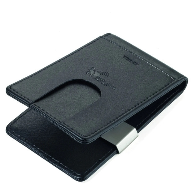 Картхолдер Troika с магнитной защитой RIFD и зажимом Черный Винница - изображение 2