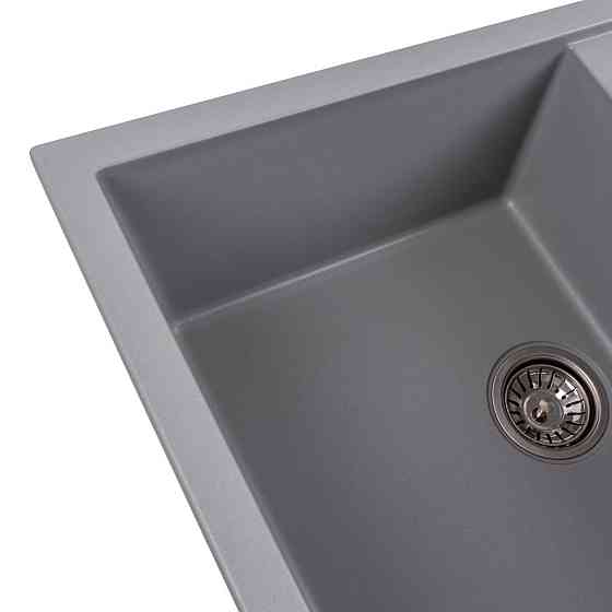 PLATINUM Гранітна мийка для кухні Platinum 7950 Selena матова Сірий металік Київ