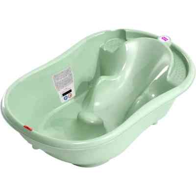 Ванночка Ok Baby Onda з анатомічною гіркою і термодатчиком, зелений (38231200) Вінниця