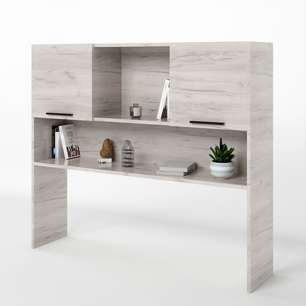 Надстройка для стола Эверест Соната Дуб крафт белый (DTM-2717) Львов - изображение 1