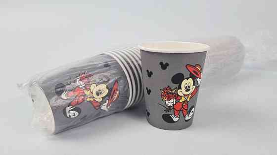 Бумажные стаканы цветные 175мл "MICKEY MOUSE"  Маэстро (50 шт) Харків