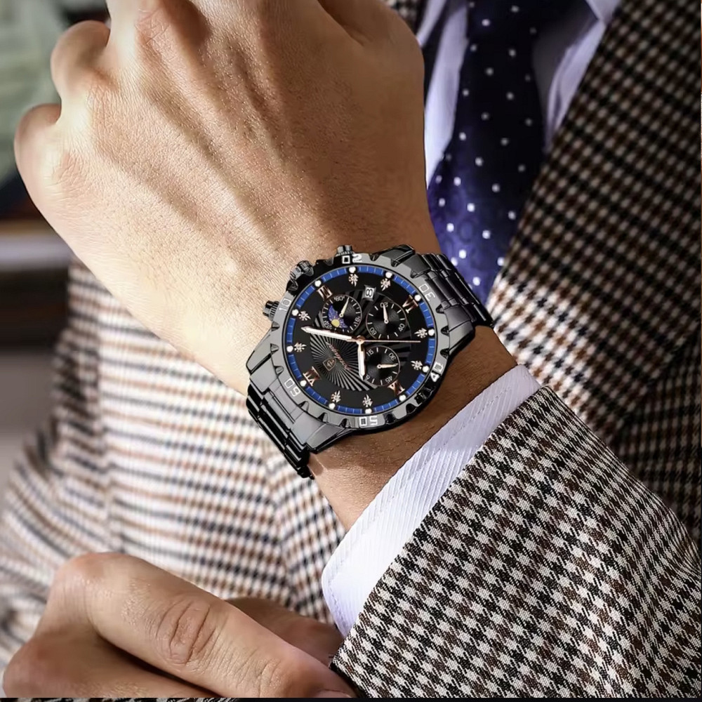 Часы мужские наручные Poedagar Extra Черный Винница - изображение 6