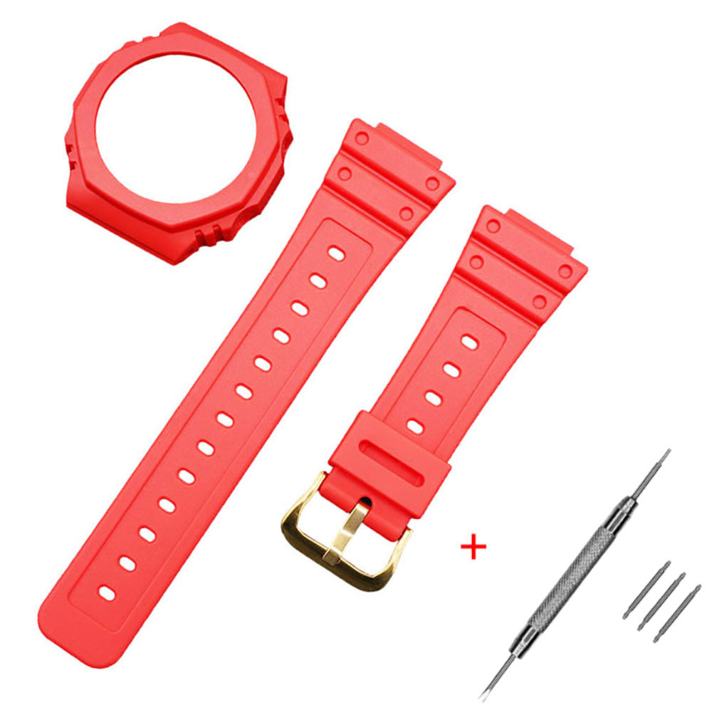 Ремінець + безель (рант) для Casio G-Shock GA-2100 Red GD SBR Київ - фото 1