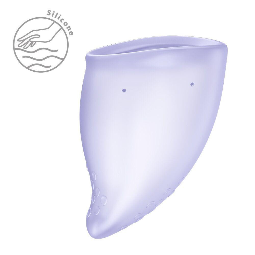 Менструальна чаша Fun Factory FUN CUP SIZE B Purple, багаторазова, діаметр 4,3 см, об’єм 30 мл Sex Aura Київ - фото 3