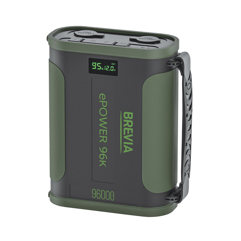 Повербанк (Power Bank) Brevia ePower 96000mAh 307.2Wh LiFePo4 чорно-зелений Львів - фото 1