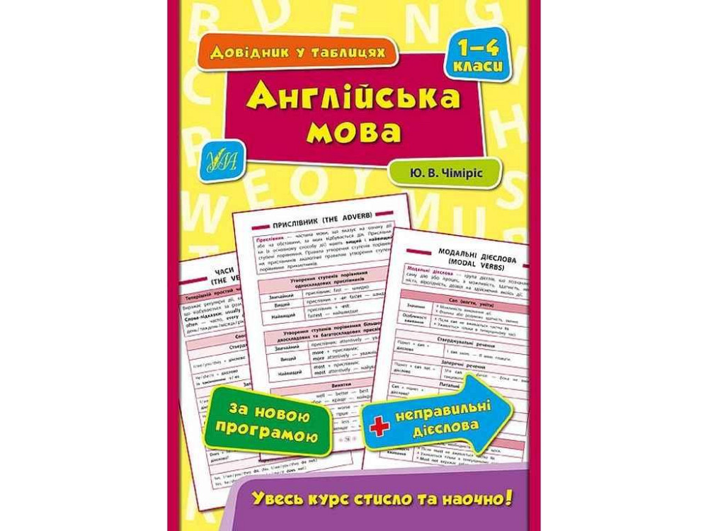 Справочник в таблицах Английский язык 1-4 класса арт.01793 ТМ УЛА Киев - изображение 1