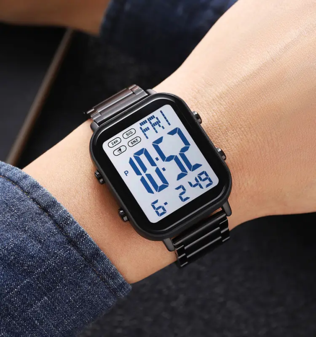 Мужские наручные часы Skmei 2259 (Черные с белым) Винница - изображение 5