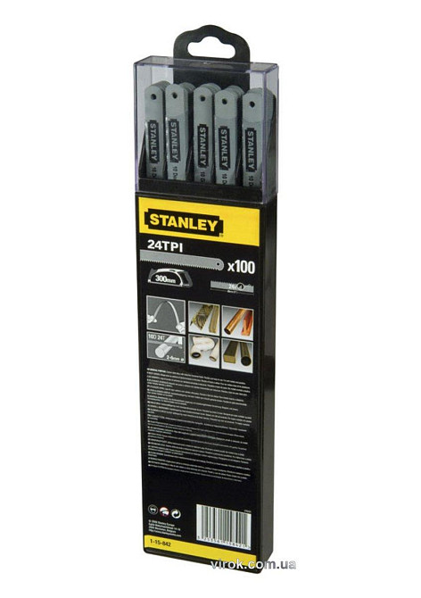 Полотно "Lion" STANLEY для ножовки по м'якому металу, 24 зуб/1"; l= 300 мм, 5 шт. Одеса - фото 1