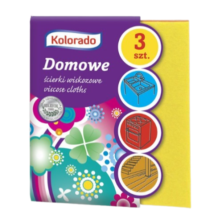 Серветка для прибирання 3шт жовтий Домашня KOLORADO Житомир