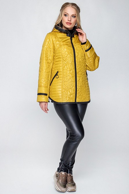 ЖЕНСКАЯ МОДНАЯ ДЕМИСЕЗОННАЯ КУРТКА МИШЕЛЬ ВЕСНА / ОСЕНЬ . 50-60 Киев - изображение 6