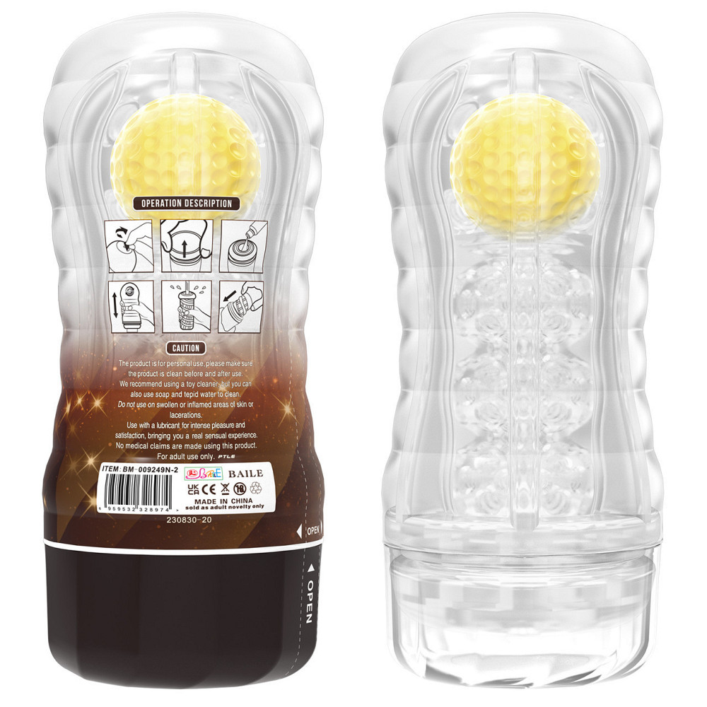 Мастурбатор - Pretty Love Vacuum Cup Masturbator Stellar Yellow Sex Aura Київ - фото 8