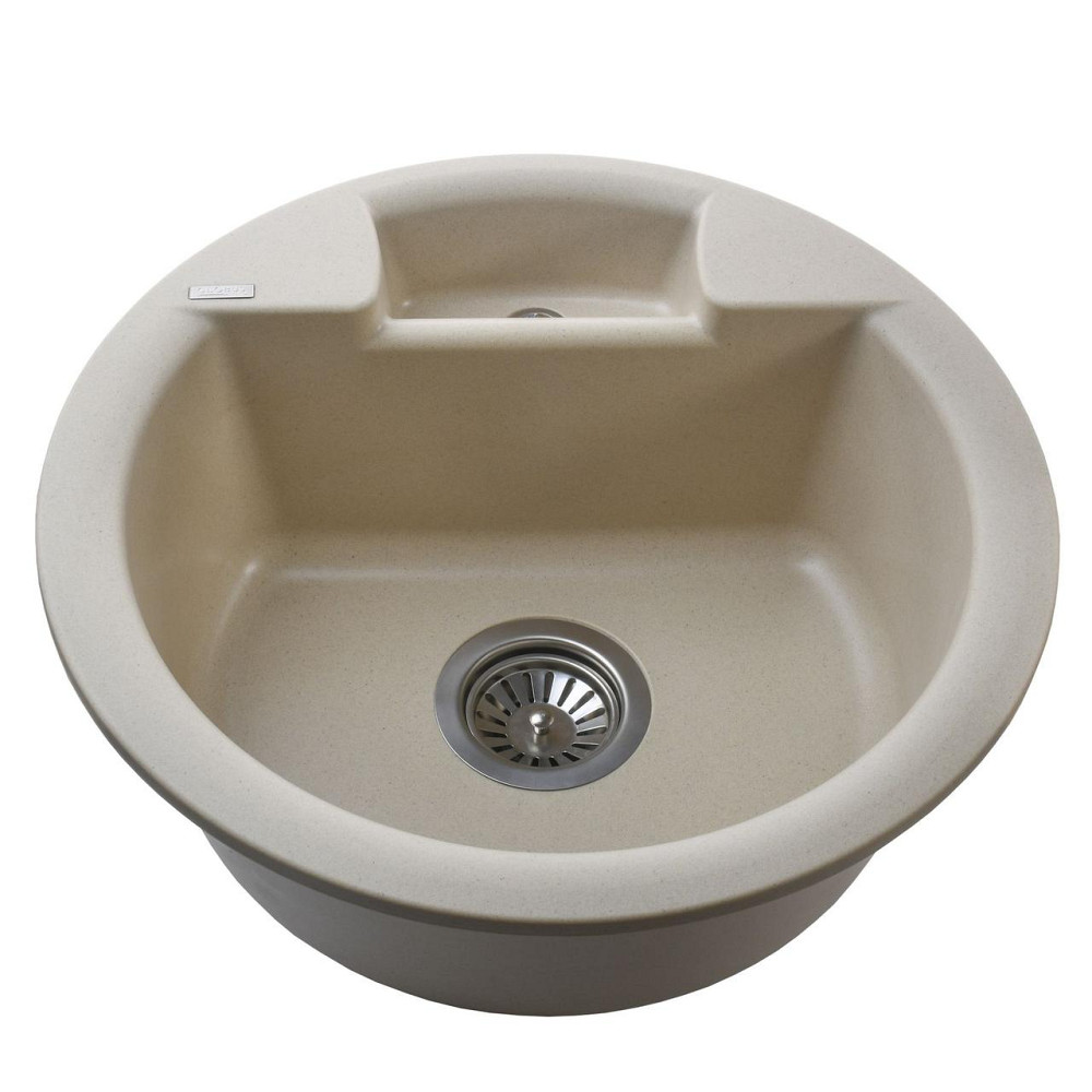 Гранітна мийка Globus Lux GURON слонова кiстка 480мм (000008647) Київ - фото 2