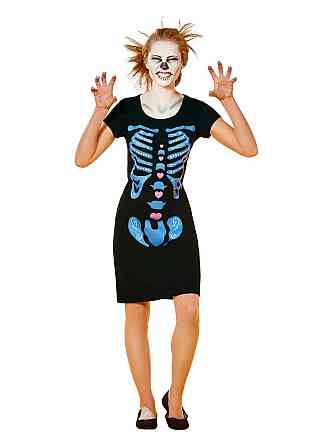 Сукня Скелет для вечірки Хелловін розмір M 42-44 чорний Київ