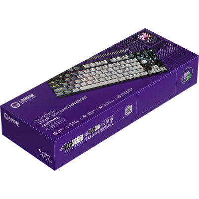Клавиатура Lorgar Azar 514TKL RGB Mechanical USB UA White/Grey (LRG-GK514TKL-WH-UA) Винница - изображение 8