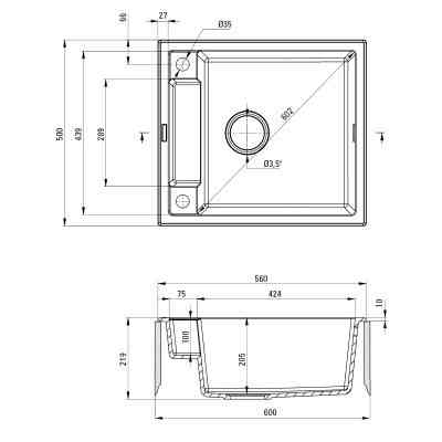 Мийка кухонна Deante Magnetic (ZRM S103) Вінниця