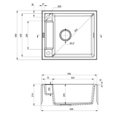 Мийка кухонна Deante Magnetic (ZRM S103) Вінниця - фото 5