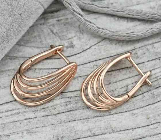 Серьги Xuping 36431, размер 19*8мм, позолота РО Киев