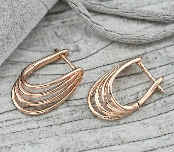 Сережки Xuping 36431, розмір 19*8мм, позолота РО Київ - фото 3