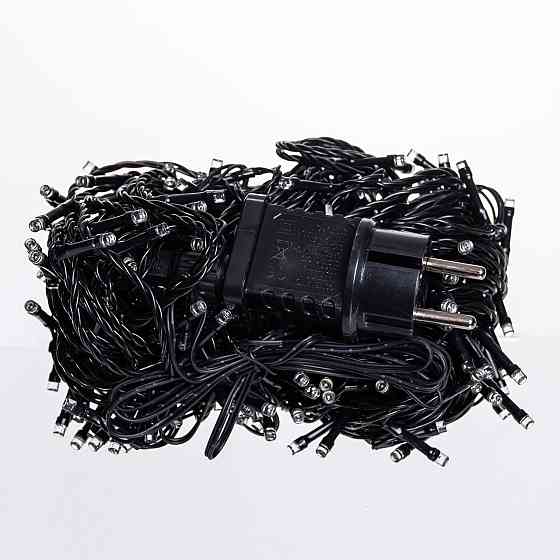 Garlando Гірлянда Нитка вулична 30 (м) 300 LED чорний провід Білий CF300L30MBW Коломия