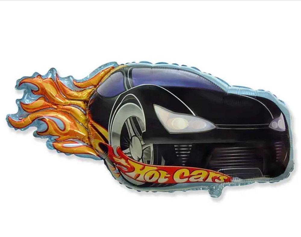 Фольгированный шар машина хотвилс черный 79*46см Киев - изображение 1