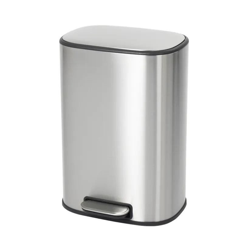 Овальное мусорное ведро с плавным закрытием Mixxus Premium Diverse-TC0105, 5 л, нержавеющая сталь Харьков - изображение 11