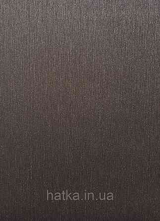 Обои винил на флизелиновой основе Rasch Incanto 1.06х10 однотонные тонкая полоска с глянцем темно коричневые Киев