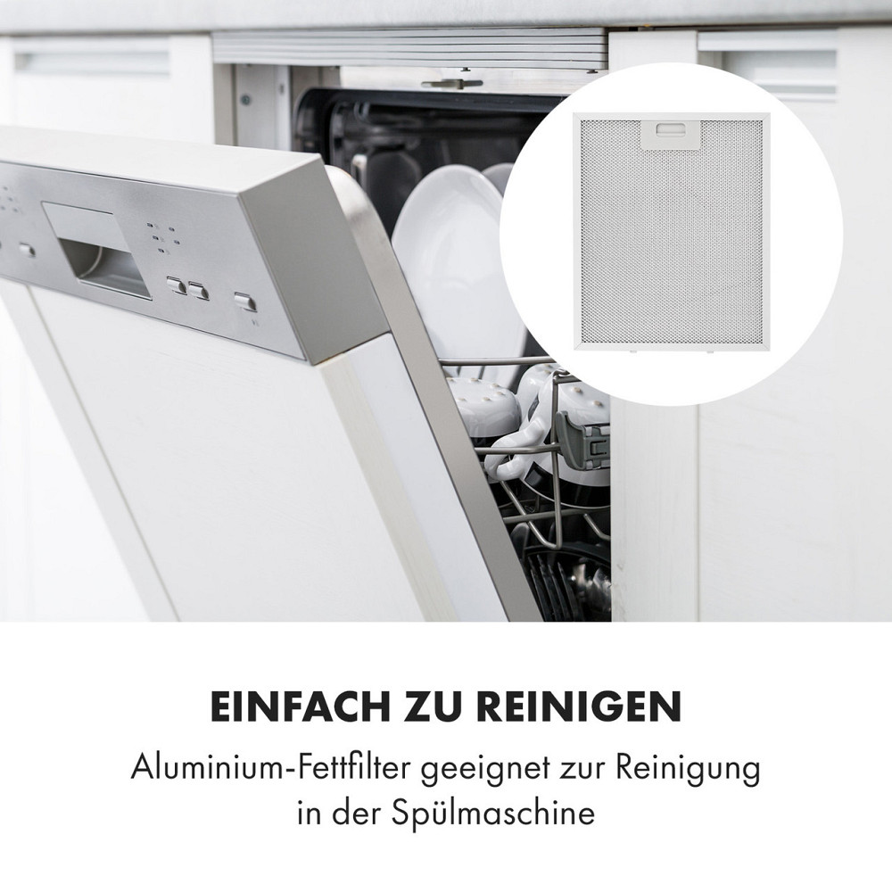 Встраиваемая вытяжка Contempo 60см 175м³/ч LED нержавеющая сталь акрил белый белый (Германия, читать описание) Ровно - изображение 5