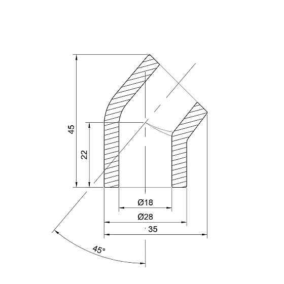 Куточок PPR Thermo Alliance 20, 45° Київ