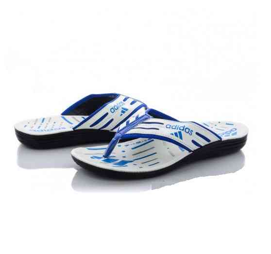 Чоловічі Шльопанці Тапочки Adidas Сланці В'єтнамки Білі (розміри: 40,41,42,43,44) Дніпро