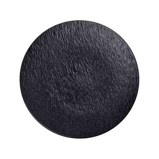 Тарелка сервировочная фарфоровая 25 см черная HP-7-727 Киев