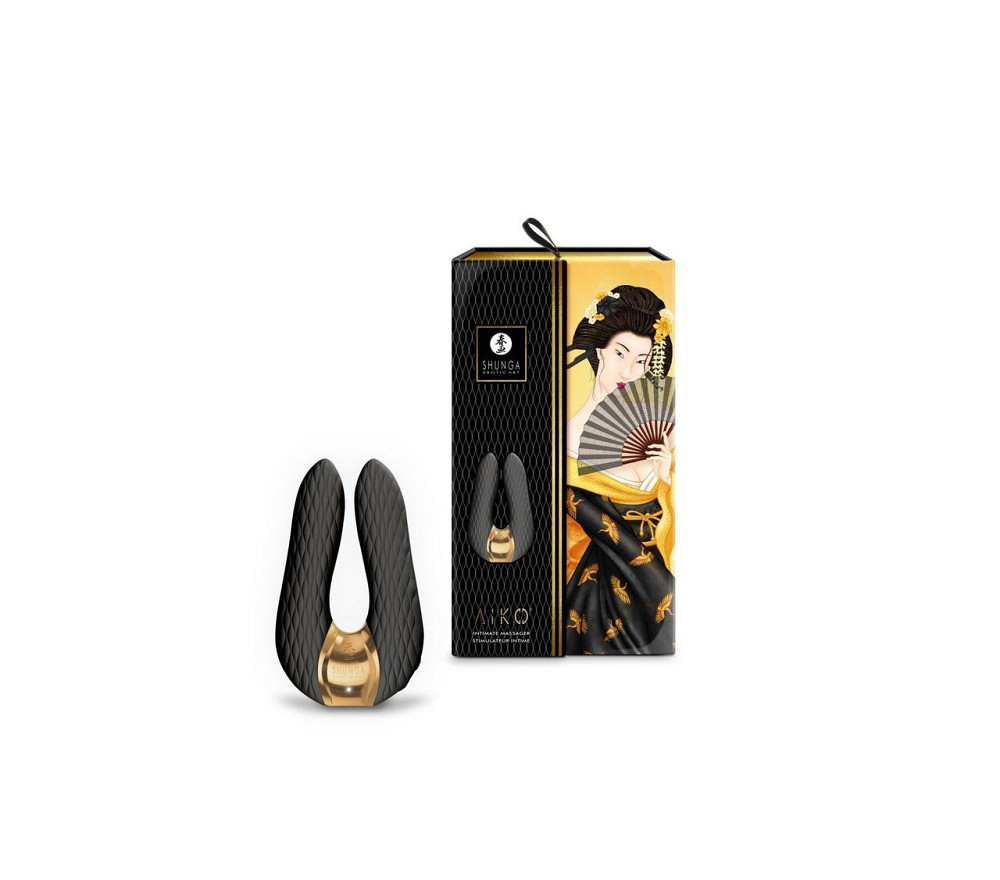 Вибратор для клитора Shunga Aiko Black, гибкие кончики Sex Aura Киев - изображение 7
