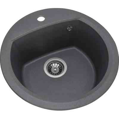 Мийка кухонна GRANADO RONDA grafito з сифоном (470*490mm.) (gr2209) Вінниця