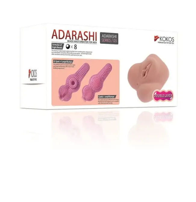 Мастурбатор-вагіна двошаровий Kokos Adarashi -3 Double Layer Львов - изображение 6