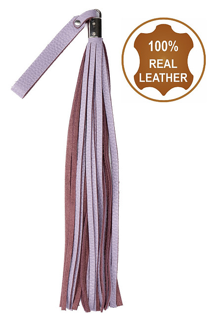 Флоггер из натуральной кожи Flirty Soft Leather - Lavender, BM-00028 Sex Aura Киев - изображение 1