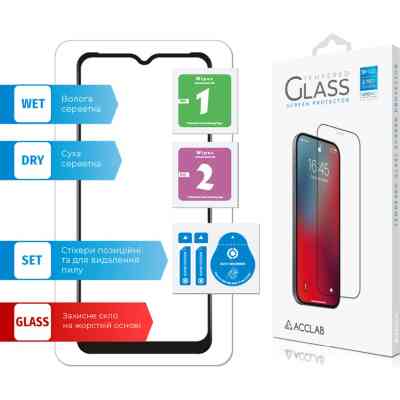 Стекло защитное ACCLAB Full Glue Realme C21Y (1283126518393) Винница