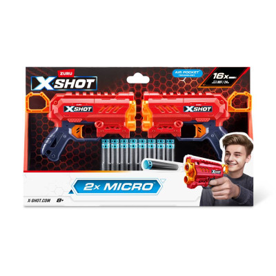 Игрушечное оружие Zuru Набор бластеров X-Shot Excel Double micro 2.0 (36727R) Винница - изображение 5