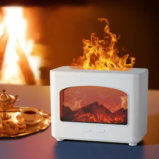 Увлажнитель воздуха для дома с эффектом пламени 12-24v Камин Коломыя