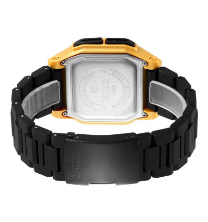 Часы мужские спортивные наручные Skmei 2264 Черный с золотистым Винница