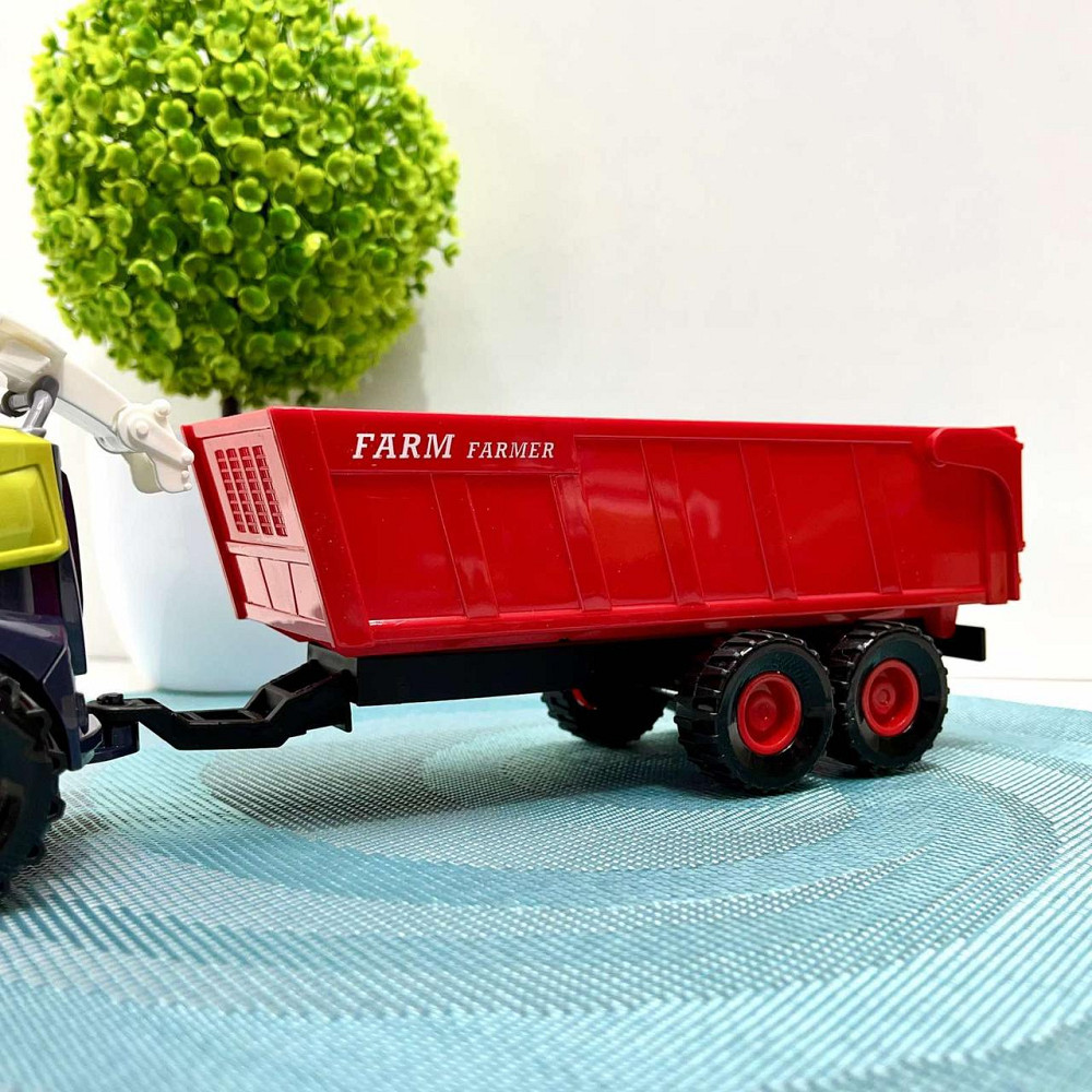 Комбайн інерційний з причепом звук світло рухомі деталі 40см Вид 1 (550-5C-6C) Чернігів - фото 2