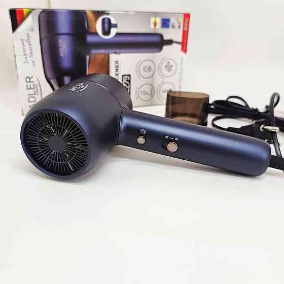 Мощный фен для быстрой укладки волос Adler, Фен с ионизацией и регулировкой температуры MB-41 Львов