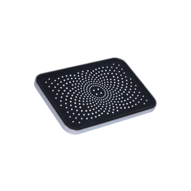 Лейка для верхнего душа Qtap Hlavova 260x180 мм прямоугольная QTHLA107CRM45784 Chrome/Black Харьков - изображение 1