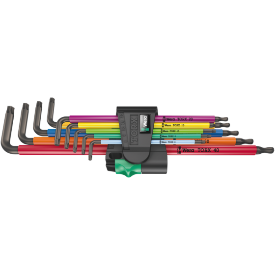 Набір кольорових шестигранних ключів з накінечником Torx 9 шт Wera 05024450001 Одеса