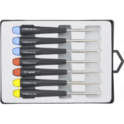 Отвертка Topex прецизионная набор 7 шт. (39D552) Винница - изображение 1