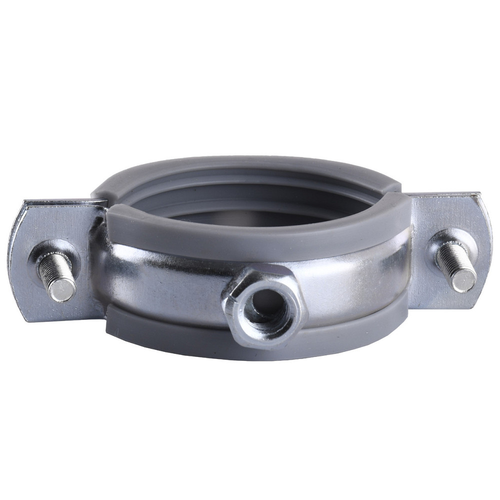 Хомут в сборе CR 1 1/4″ (42-47мм) с винтом-шурупом 8*80 и дюбелем в уп., серый (000007348) Киев - изображение 3