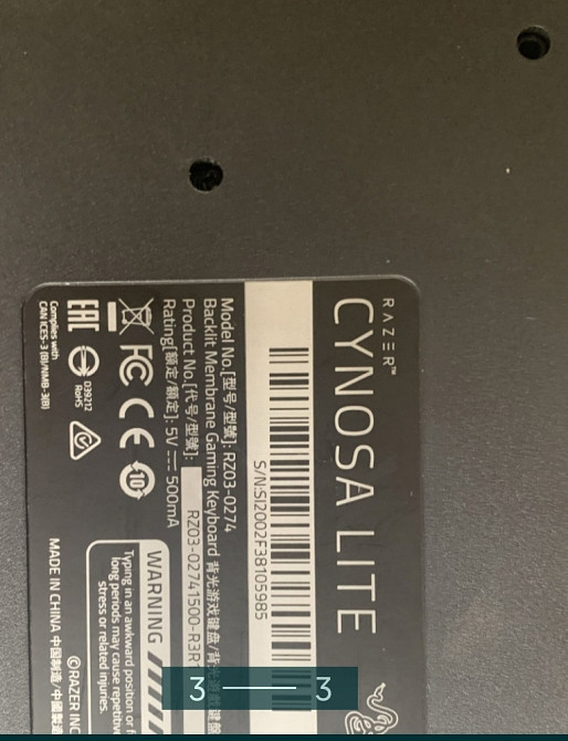 Клавіатура: Razer Cynosa Light Київ - фото 3