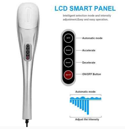 Ручной массажер 701-В для шеи, спины и тела (5 насадок) Киев