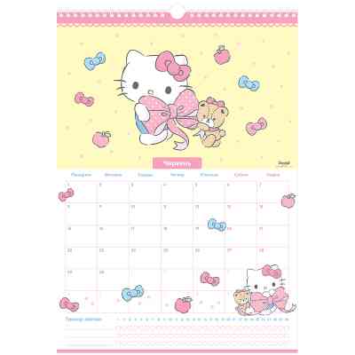 Календар Kite планер настінний Hello Kitty 2026 рік (HK26-440) Вінниця