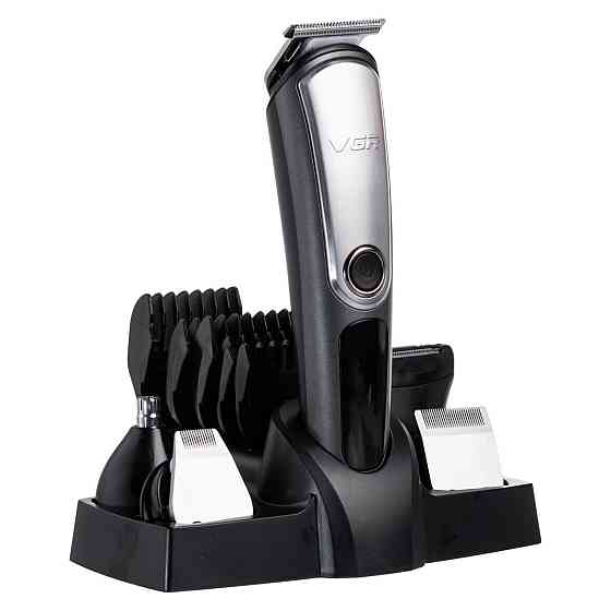 Набір для стрижки волосся 5 в 1 машинка, триммер та бритва VGR V-105 Київ