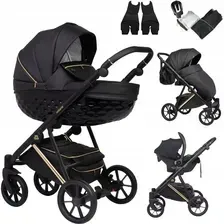 Детская коляска Ontario 3D Ekskluzywny Wózek dziecięcy Eko-skóra 3w1 Cosmo Fotelik+Adaptery Киев - изображение 1